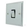 1 Gang 2 Way 10 Amp Switch - Black Trim