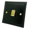 1 Gang - Single light switch will work on one way or two way circuits : Black Trim