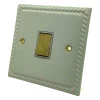 1 Gang - Single light switch will work on one way or two way circuits : Black Trim