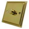 More information on the Georgian Polished Brass Georgian Push Light Switch