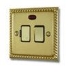 With Neon - Fused outlet with on | off switch and indicator light : Metal Rockers | Black Trim
