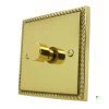 More information on the Palladian Polished Brass Palladian Push Light Switch