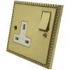 Single 13 Amp Socket - White Trim