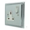 1 Gang 13 Amp Light Switches: White Insert