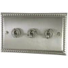 3 Gang Blank Switch Plate (No Switches or Dimmers) - Please select your combination of 3 switches or dimmers from the items below.