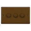 3 Gang 100W 2 Way LED (Trailing Edge) Dimmer (Min Load 1W, Max Load 100W)