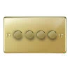 4 Gang 100W 2 Way LED (Trailing Edge) Dimmer (Min Load 1W, Max Load 100W)