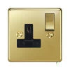 1 Gang 13 Amp Light Switches: Black Insert