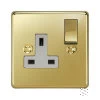 1 Gang 13 Amp Light Switches: White Insert