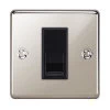 1 Gang Master Telephone Socket : Black Trim