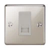 1 Gang Master Telephone Socket : White Trim