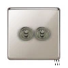 2 Gang 20 Amp 2 Way Toggle Light Switches