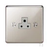 1 Gang 2 Amp Round Pin Socket : White Trim