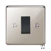 45 Amp Double Pole Switch : Black Trim