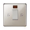 45 Amp Double Pole Switch with Neon : White Trim