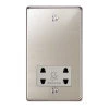 Shaver Socket Outlet 110 | 240 Volts : White Trim