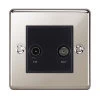 TV | Satellite Socket : Black Trim