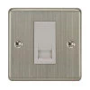 1 Gang Master Telephone Socket : White Trim