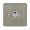 1 Gang 2 Amp Round Pin Socket : White Trim