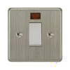 45 Amp Double Pole Switch with Neon : White Trim