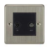 TV | Satellite Socket : Black Trim