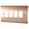 4 Gang Grid Plate