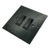 Hand Forged Hammered Black Light Switch - 2