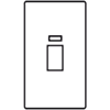 45 Amp Double Pole Switch - Double Plate