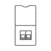 2 Gang RJ45 Cat5e Socket - Cat5 and Cat6 available on request - Black Insert