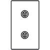 2 Gang 20 Amp 2 Way Toggle (Dolly) Light Switches (Vertical Plate)
