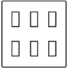 6 Gang 20 Amp 2 Way Light Switch Art Deco Satin Chrome Light Switch