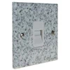 1 Gang Telephone Master Socket - White Trim