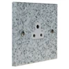 3 Round Pin 2 Amp Socket - White Trim