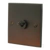 Low Profile Silk Bronze Intermediate Toggle (Dolly) Switch - 1