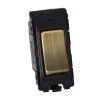 20A 2 Way Light Switch Module : Antique Brass