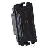 13A Fused Connection Unit Module - Black