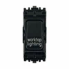 Worktop Lighting Switch Module - Black