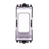 10A 2 Way Light Switch Module - White