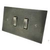 2 Gang 2 Way 10 Amp Switches - Double Plate