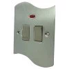 With Neon - Fused outlet with on | off switch and indicator light : White Trim