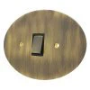 Ellipse Antique Brass Light Switch - 2