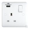 Single Socket with USB Charging Port