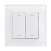 Crystal White Glass Smart Switch - 1