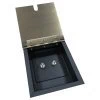 2 Gang Satellite Socket - Black Insert