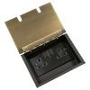 2 Gang 13 Amp Plug Socket - Black Insert