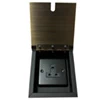 1 Gang 5 Amp Unswitched Plug Socket - Black Insert
