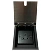 1 Gang 5 Amp Unswitched Plug Socket - Black Insert