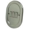 3 Gang 2 Way Light Switch - Triple light switch will work on one way or two way circuits : White Trim