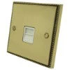 1 Gang Telephone Master Socket - White Trim