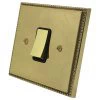 1 Gang 2 Way 10 Amp Switch - Black Trim